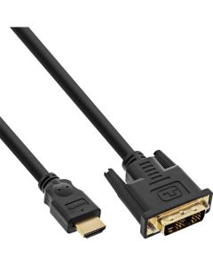 Kabel HDMI-DVI 18+1 M/M  10,0 m Gold