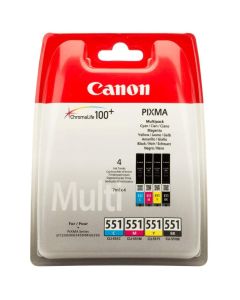 Canon Tinte CLI-551   Multipack BK/C/M/Y