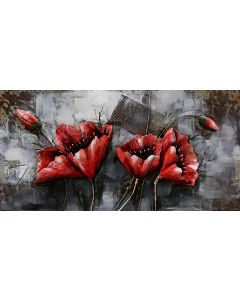 CIMPLEX Red Flowers 120 x 60 cm     -192