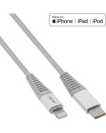 Kabel Lightning to USB-C  2m silber/Alu